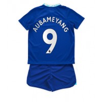 Dres Chelsea Aubameyang #9 Domaci za djecu 2022-23 Kratak Rukav (+ kratke hlače)